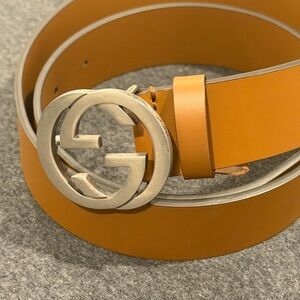 Gucci Brown Leather Belt for Men